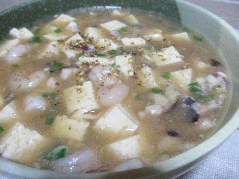 海鮮白麻婆豆腐